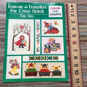 Craftways Iron On Transfers for Cross Stitch TINY TOTS CS3 Nursery Rhymes